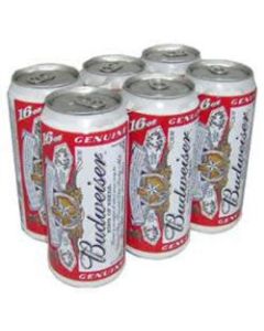 Budweiser Beer Can 6-Pack